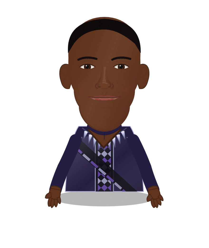 Illustrated T'Challa cast design