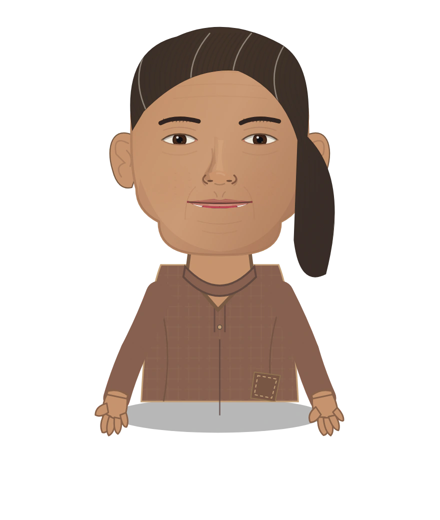 Illustrated Tala of the Shell Mound cast design