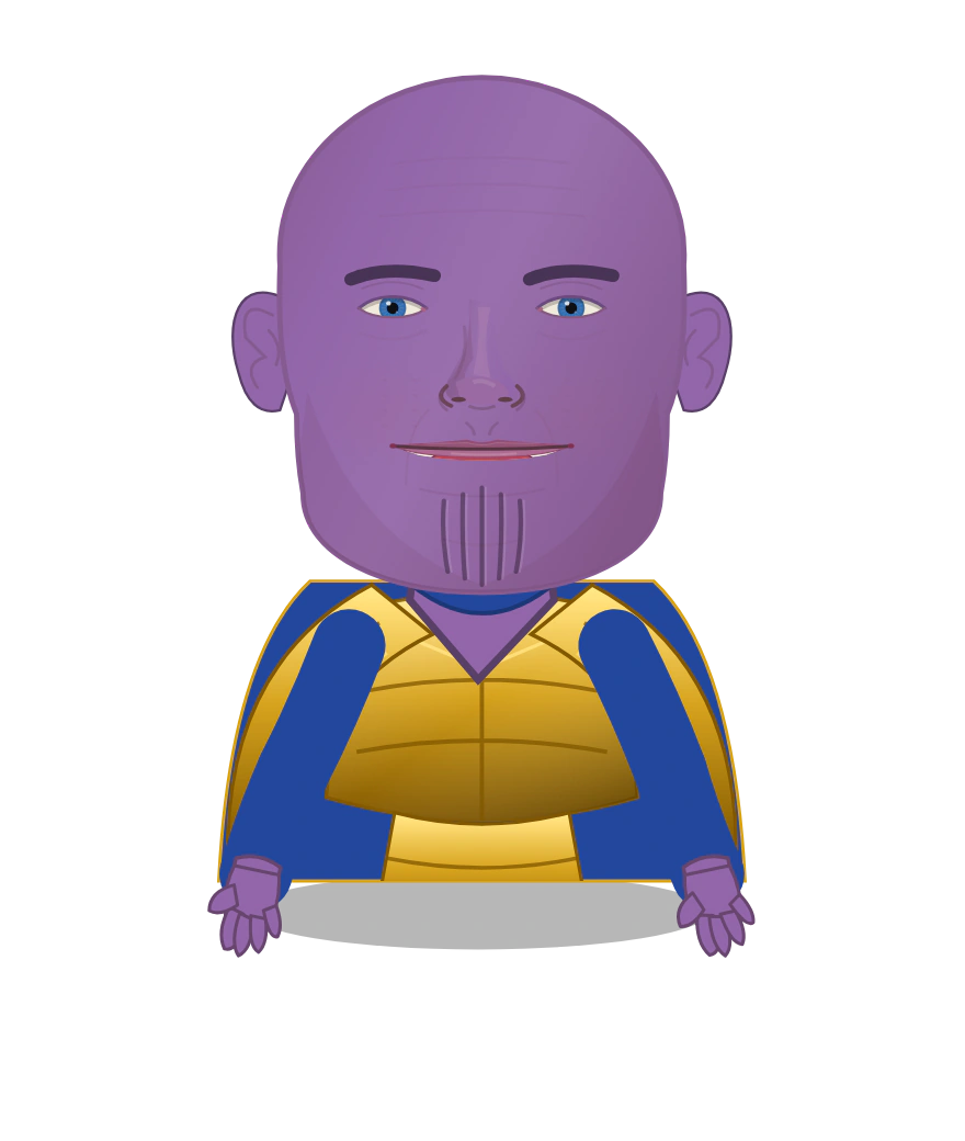 Illustrated Thanos cast design