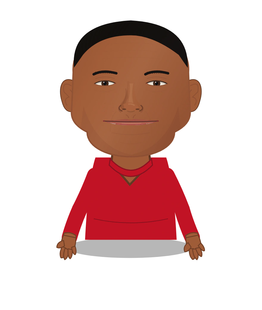 Illustrated Tiger Woods cast design