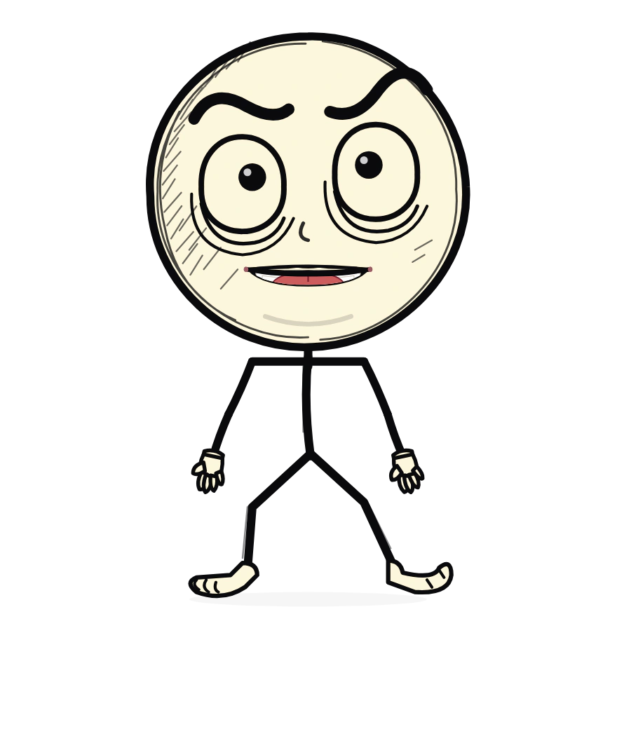 Illustrated Unapologetic Ink Stickman cast design