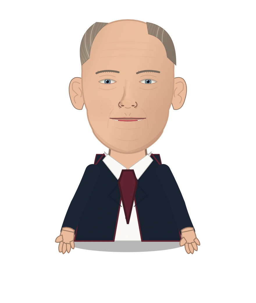 Illustrated Vladimir Putin cast design