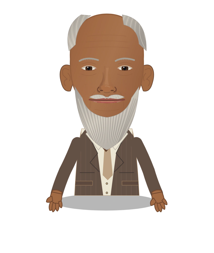 Illustrated W E B Du Bois cast design