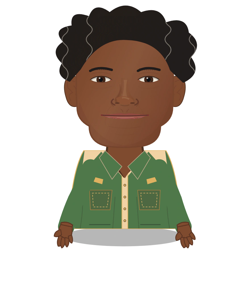 Illustrated Wangari Maathai cast design