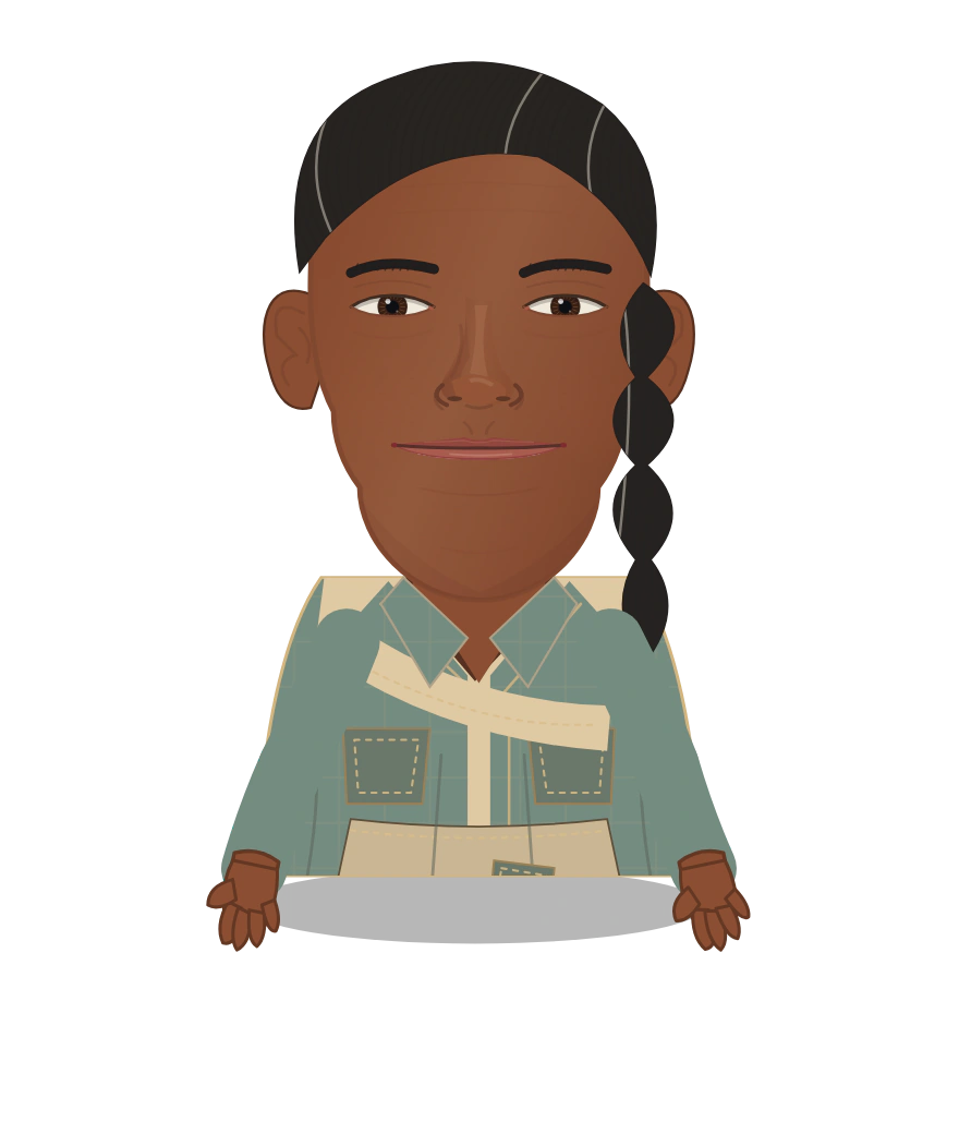 Illustrated Zahra of Kilwa cast design