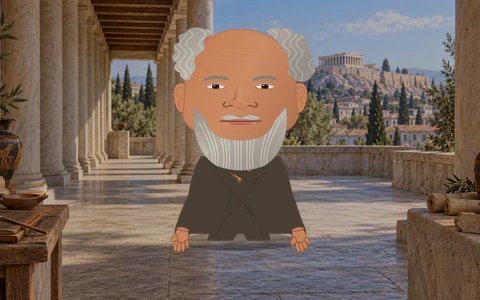Illustrated Socrates cast design